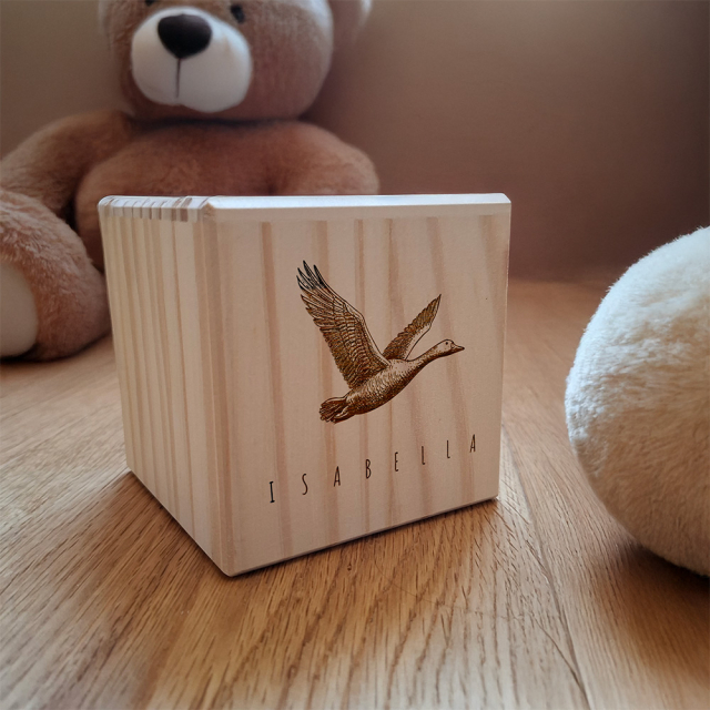 Spardose mit Vintage-Motiv - Personalisierbar